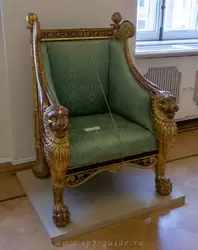 Кресло, первая половина 19 века, по рисунку Ш. Персье и П. Фонтена 1801 г.