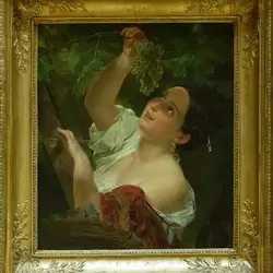 Итальянский полдень (Итальянка, снимающая виноград), Карл Брюллов