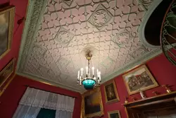 Потолок в библиотеке, дворец «Коттедж» в Петергофе