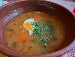 Ресторан «Кинза», бизнес-ланч, суп