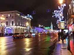 Невский проспект в Рождество