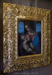 Леонардо да Винчи «Мадонна с младенцем» («Мадонна Литта») в Эрмитаже